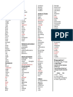 Food and Drinks Abstract Nouns: Uncountable Nouns (The Noun in The Singular)