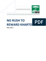 No Rush to Reward Khartoum