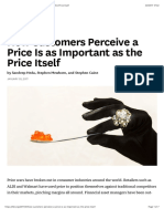 How Customers Perceive A Price Is As Important As The Price Itself