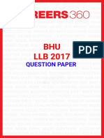 BHU LLB 2017 Question Paper