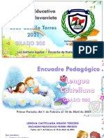 ENCUADRE PEDAGOGICO 305 Lengua Castellana Primer Periodo 2021
