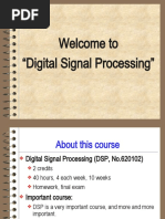 Welcome To "Digital Signal Processing"