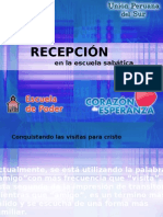 11 Recepcion en La Escuela Sabatica