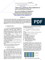 Micro Strip Circular Patch Array Antenna for Wlan Applications on Liquid Crystal Polymer Substrate