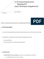 Analysis of Financial Statements Reading # 07 Financial Analysis Techniques (Supplement)