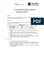 MADM MTDN Indicaciones de Caso Practico Empresa Orion