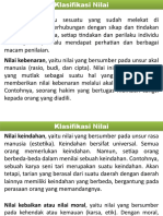 Nilai Dan Nilai Sosial - Klasifikasi