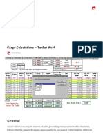 Cargo Calculations - Tanker Work