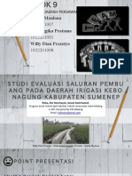 Studi Evaluasi Saluran Pembuang Pada Daerah Irigasi