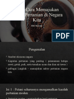 Cara-Cara Memajukan Sektor Pertanian Di Negara Kita