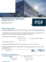 Applied Numerical Optimization: Prof. Alexander Mitsos, Ph.D. Quadratic Programs (QP)