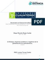 2.3 Ensayo. Impactos Positivos y Negativos de La Globalización en Latinoamérica - Rojas - Diego