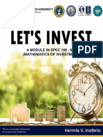 For Students BSED MATH - SPEC 108 M - FLP - Mathematics of Investment