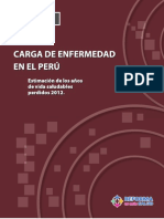Carga de Enfermedad en El Perú 2012.