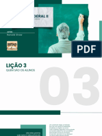 Didática Geral II - Lições 3, 4 e 5