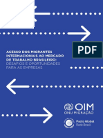 Acesso de Migrantes Ao Trabalho Brasileiro