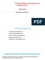 VI MD5 IMMUNODEFICIENCIES and Transplant Rejection