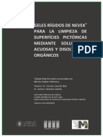 Gilabert - GELES RÍGIDOS DE NEVEK® PARA LA LIMPIEZA DE SUPERFICIES PICTÓRICAS MEDIANTE SOLUCIONES...