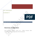 Electronic Configuration: GPTC Kothamangalam Selvarajan T R