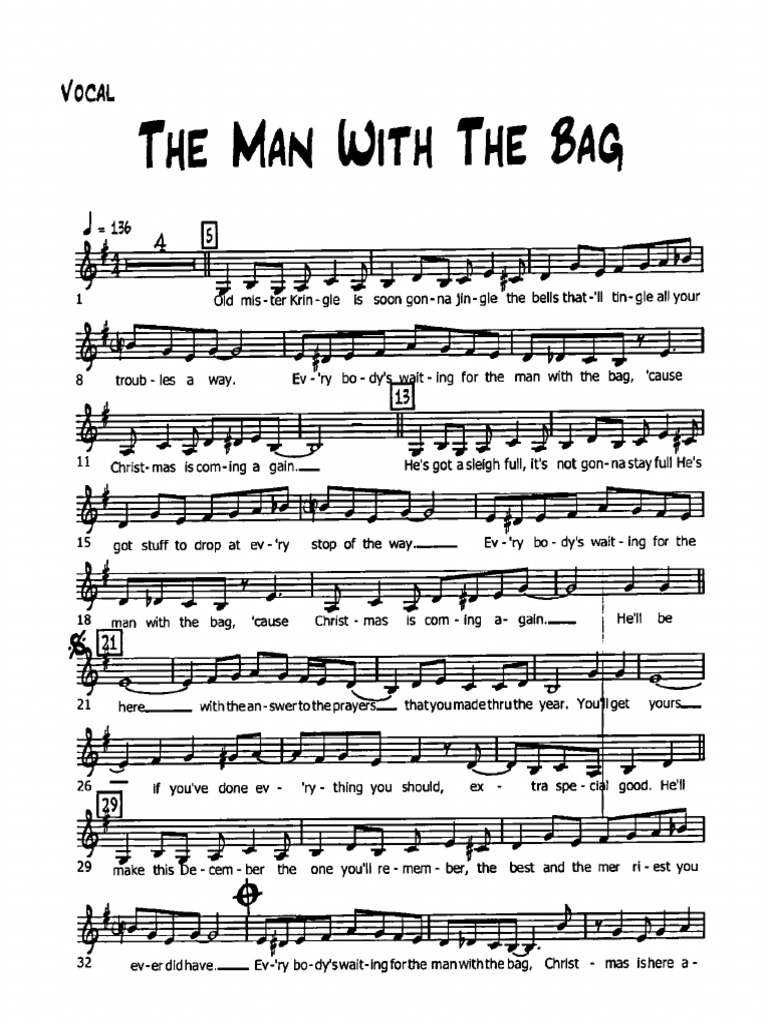 C52 The Man With The Bag F VOCAL PDF