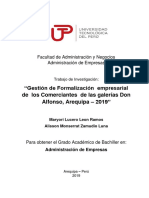 Gestion de Formalizacion Empresarial Peru 2019