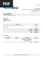 Invoice DP 50% | PDF