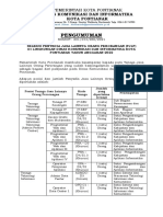 Pengumuman PJLP Diskominfo 2022