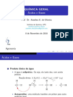 QUÍMICA GERAL Ácidos e Bases