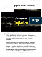 10 Short Paragraph On Inflation (355 Words) - The College Study