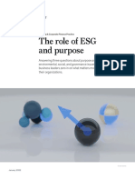 The Role of Esg and Purpose