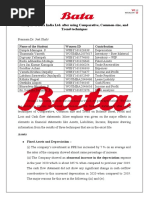 Analysis of BATA - Group 2