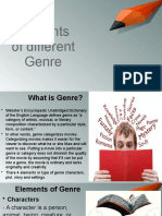 Elements of Different Genre