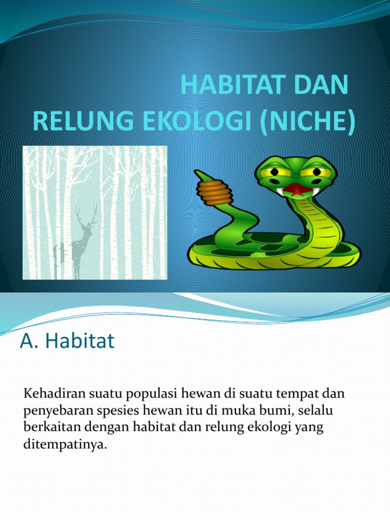 Habitat & Relung Ekologi | PDF