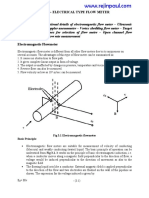 Unit 3-Electrical Type Flow Meter: Fig 3.1 Electromagnetic Flowmeter Basic Principle