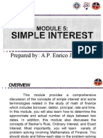Chapter 5 Simple Interest New