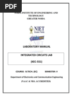 IC Lab MANUAL KEC