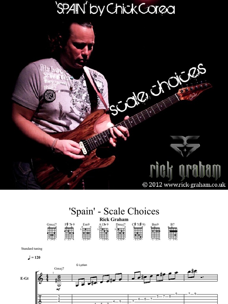 'Spain' ScaleChoices PDF Minor Scale Musical Scales