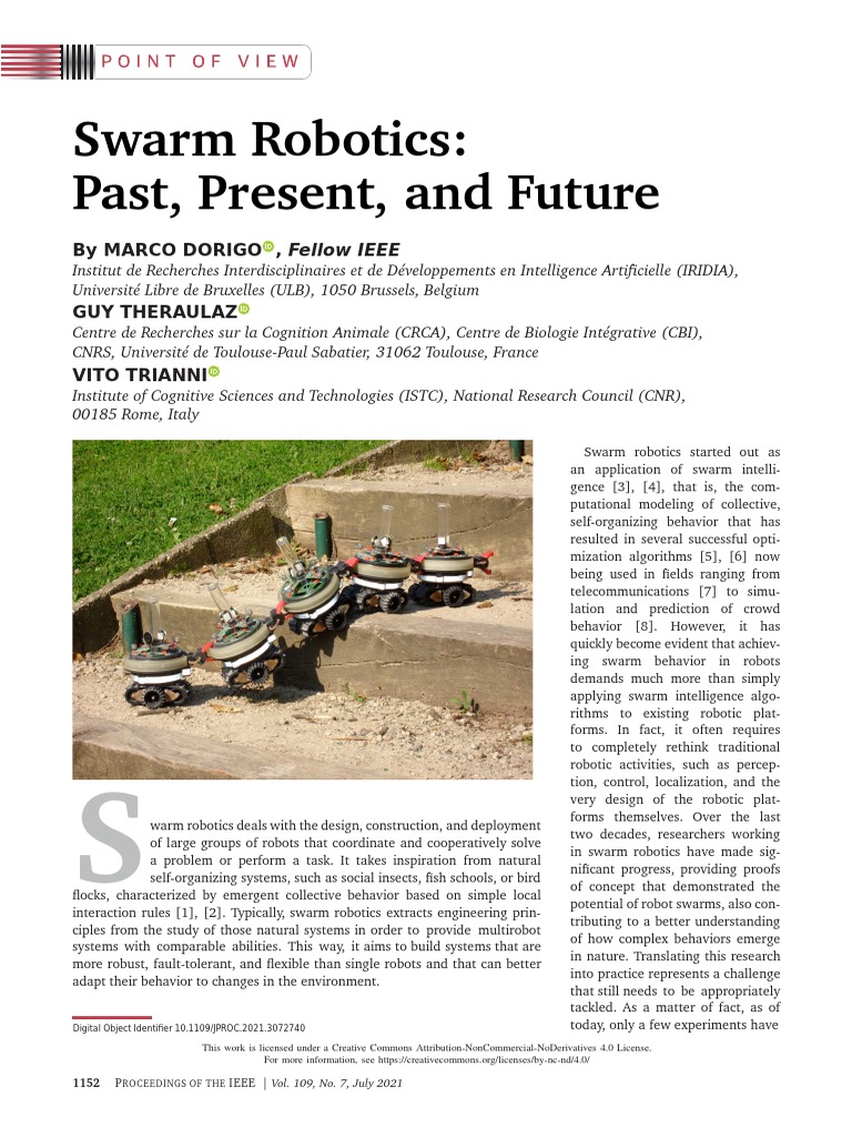 Swarm Robotics: Evolution and Insights | PDF | Robotics | Robot