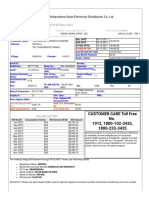 Bill of Supply For The Month of Nov 2021: Maharashtra State Electricity Distribution Co. LTD