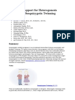 Molecular Support For Heterogonesis Resulting in Sesquizygotic Twinning