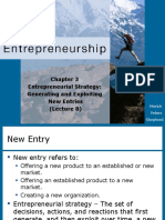 Entrepreneurial Strategy: Generating and Exploiting New Entries (Lecture 8)
