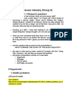 The Music Industry (Group 5) : 1. Introduction + Research Question