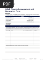 SSVF Financial Assessment and Declaration Form: Please Note