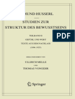 Hua 43.2, Studien zur Struktur des Bewusstseins. Teilband II Gefühl und Wert. Texte aus dem Nachlass (1896-1925), Ullrich Melle, Thomas Vongehr (eds.)