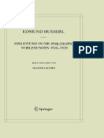 Hua Mat 9 Einleitung in die Philosophie 1916–1920. Hanne Jacobs (ed.) (2014)