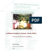 Wiebe de Jong - Traditional Healing in Durban A Focus On The Local Anamnesis