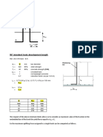 Lifting Hook Calculation: 90° Standard Hook Development Length