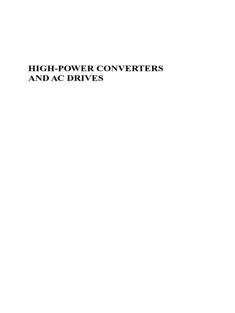 High-Power Converters and Ac Drives | PDF | Power Inverter | Rectifier