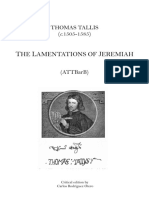 Tallis Lamentations Critical Edition 23.12.21