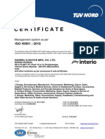 Certificate: Management System As Per